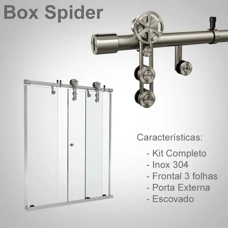 Frontal 3 Folhas Escovado